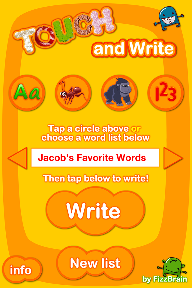 Touch and Write - Educational App